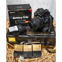 Nikon D5200 Lente 18-55mm Vr + Battery Grip + 4 Baterías segunda mano  Perú 