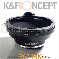 A64 Adaptador Lente Pentax P67 - Nik Camara Nikon F Mount segunda mano  Perú 