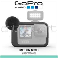 A64 Gopro Media Mod Hero9 Hero10 Hero11 Black Case Microfono, usado segunda mano  Perú 