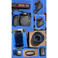 Canon Eos 70d+lente 18-135mm+filtro Uv+cargador Bateri Canon segunda mano  Perú 