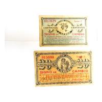 Vendo 2 Billetes De La Azucarera Laredo De 5 Y 20 Ctvs 1918, usado segunda mano  Perú 