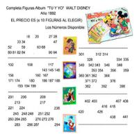 Dante42 Completa Figuras Album Tu Y Yo Walt Disney 1992 segunda mano  Perú 