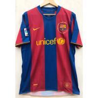 Camiseta Retro Messi Ronaldinho Club Barcelona 2007/08 segunda mano  Perú 