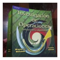 Libro Investigación De Operaciones Wayne Winston segunda mano  Perú 