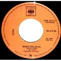 Usado, Single 45 Toto - Make Belive + Africa 1982 Cbs segunda mano  Perú 