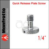 A64 Quick Release Screw Type Manfrotto 1/4 Plate Tornillo, usado segunda mano  Perú 