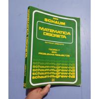Libro Schaum Matemática Discreta Seymour segunda mano  Perú 
