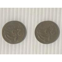Moneda 25 Centavos 1972 Set X 2 Ver Fotos Leer Descripción segunda mano  Perú 