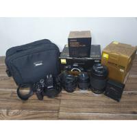 Usado,  Nikon Kit D5300 + 3 Lentes + Vr Dslr Color Negro segunda mano  Perú 