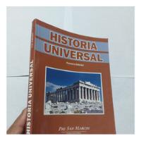 Libro Historia Universal Pre San Marcos  Fondo Editorial  segunda mano  Perú 