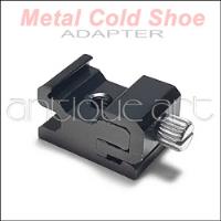 A64 Zapata Fria Metal Cold Shoe Flash Luz Led Microfono 1/4, usado segunda mano  Perú 