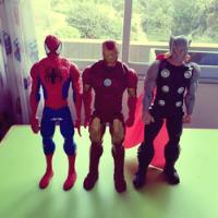 Marvel Figuras Hasbro Hombre Araña, Iron Man Y Thor., usado segunda mano  Perú 