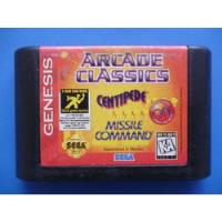 Cartucho De Sega Genesis, Arcade Classics, usado segunda mano  Perú 