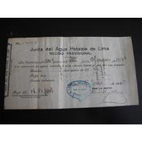 Mercurio Peruano: Antiguo Impreso Boleta Recibo 1925 L92 segunda mano  Perú 