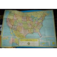Antiguo Mapa Estados Unidos Usa Book Enterprises Alaska Hawa segunda mano  Perú 