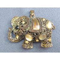 Usado, Gotica : Collar Dije Elefante Metal Diamantados Zox segunda mano  Perú 