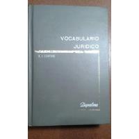 Vocabulario Jurídico.  Eduardo J.  Couture. segunda mano  Perú 