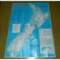 Antiguo Mapa Nueva Zelanda Zelandia New Zealand Map Guide segunda mano  Perú 
