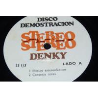 Jch- Disco Demostracion Stereo Denky Lp, usado segunda mano  Perú 
