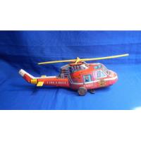 Usado, Fire Chief Juguete Helicóptero De Lata ,made In  Japan. segunda mano  Perú 