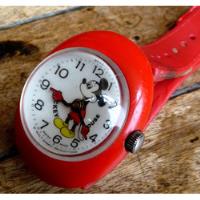 Mickey Mouse Reloj Suizo Cuerda Bradley Disney Rojo 6219swt, usado segunda mano  Perú 