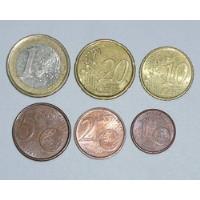 Lote 5 Monedas Euros España 10 20 Centavos Cervantes Iglesia segunda mano  Perú 