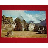 Usado, Antigua Postal Plaza Templo 3 Ventanas Machu Picchu Cusco segunda mano  Perú 