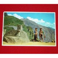 Antigua Postal Intihuatana Solar Machu Picchu Trajes Típicos segunda mano  Perú 