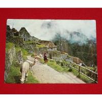Antigua Postal Casa Típica Inca Machu Picchu 1983 Corbacho segunda mano  Perú 