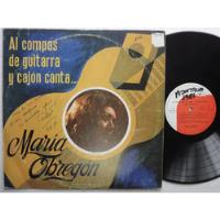 Lp Maria Obregon Al Compas De Guitarra Y Cajon Virrey Stereo segunda mano  Callao