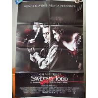 Poster Sweeney Todd Barbero Johnny Depp Helena Bonham Carter segunda mano  Perú 