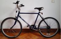 bicicleta azul segunda mano  Perú 