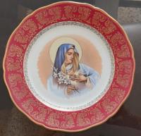 Placa De Coleccion Plato Procelana Zeh Scherzer Virgen María segunda mano  Perú 
