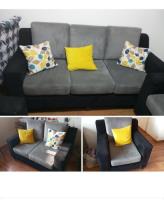 sofa gris segunda mano  Perú 