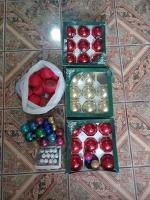Adornos Navideños Retro Bombas Bolas Navidad Vintage Vidrio segunda mano  Perú 