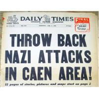 Periódico Original Dia D, Invasión  Normandía Batalla Caen  , usado segunda mano  Perú 