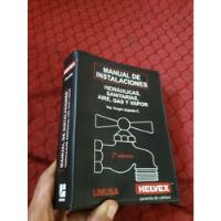 Libro Manual Instalaciones Hidraulicas Sanitarias Zepeda, usado segunda mano  Perú 