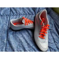Zapatillas Nike Futsal Blanco/gris/naranja/ Negro segunda mano  La Molina