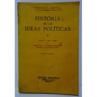 R. G. Gettell - Historia De Las Ideas Políticas Ii (1959)  segunda mano  Perú 