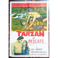 Poster Vintage Tarzan Al Rescate Pelicula Años 50  segunda mano  Perú 