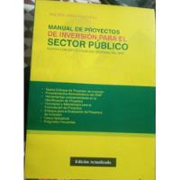 Manual De Proyectos De Inversión Para El Sector Público Snip segunda mano  Perú 