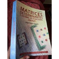 Libro Matrices,determinantes Y Sistemas Chavez Salvador segunda mano  Perú 