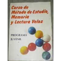 Usado, Curso De Metodo De Estudio, Memoria Y Lectura Veloz segunda mano  Perú 