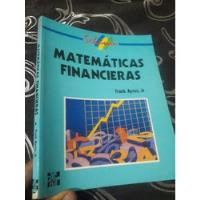 Libro Schaum Matematicas Financieras Frank Ayres segunda mano  Perú 