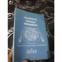 Libro Notas Tomo 2 Facultad De Ciencias Matematicas segunda mano  Perú 