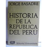 Historia De La República Del Perú 1822-1933 J Basadre Tomo 9 segunda mano  Perú 