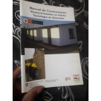 Libro Manual De Construcciones Sismorresistentes En Adobe segunda mano  Perú 
