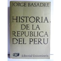Historia De La República Del Perú 1822-1933 J Basadre Tomo 6 segunda mano  Perú 