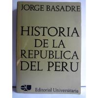 Historia De La República Del Perú 1822-1933 J Basadre Tomo 4 segunda mano  Perú 