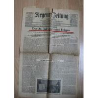 Periódico  Siegener  Atentado Hitler Del 20 De Julio De 1944 segunda mano  Perú 